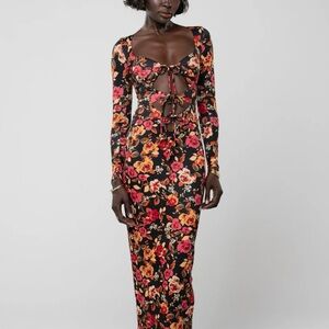 Resa Simone midi dress in Rosie NWT